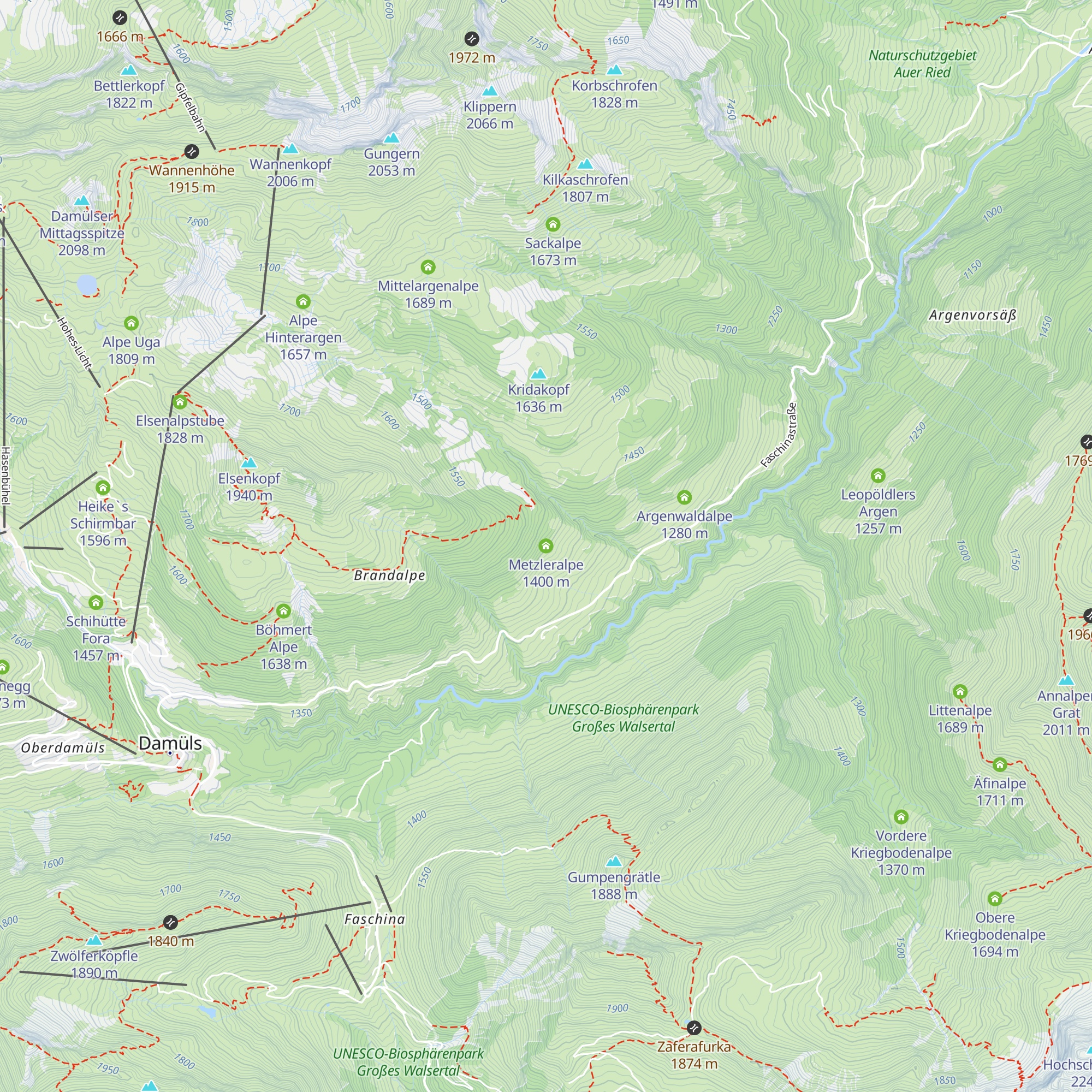 Metzleralpe map