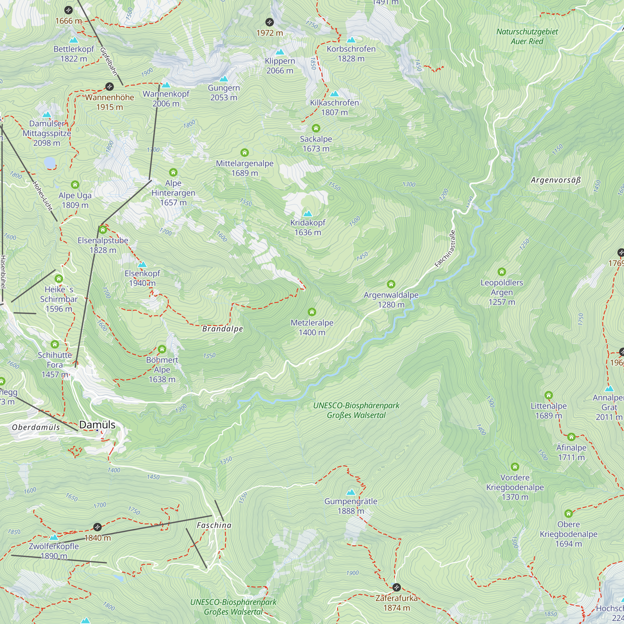 Metzleralpe map