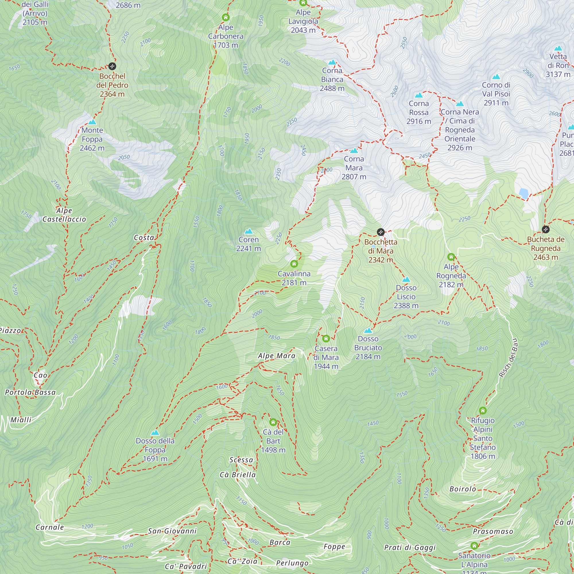 Rifugio Gugiatti-Sertorelli map