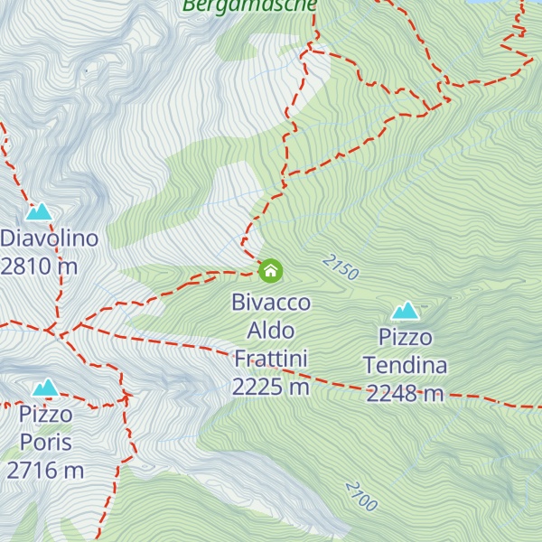 Map of Bivacco Aldo Frattini