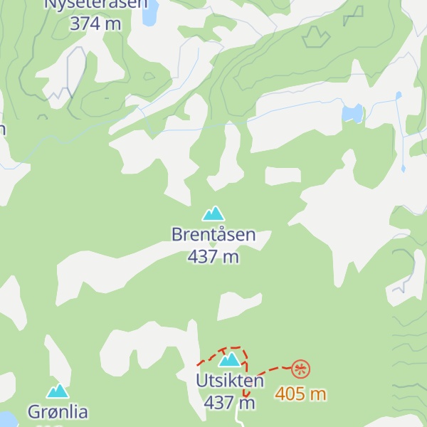 Map of Brentåsen