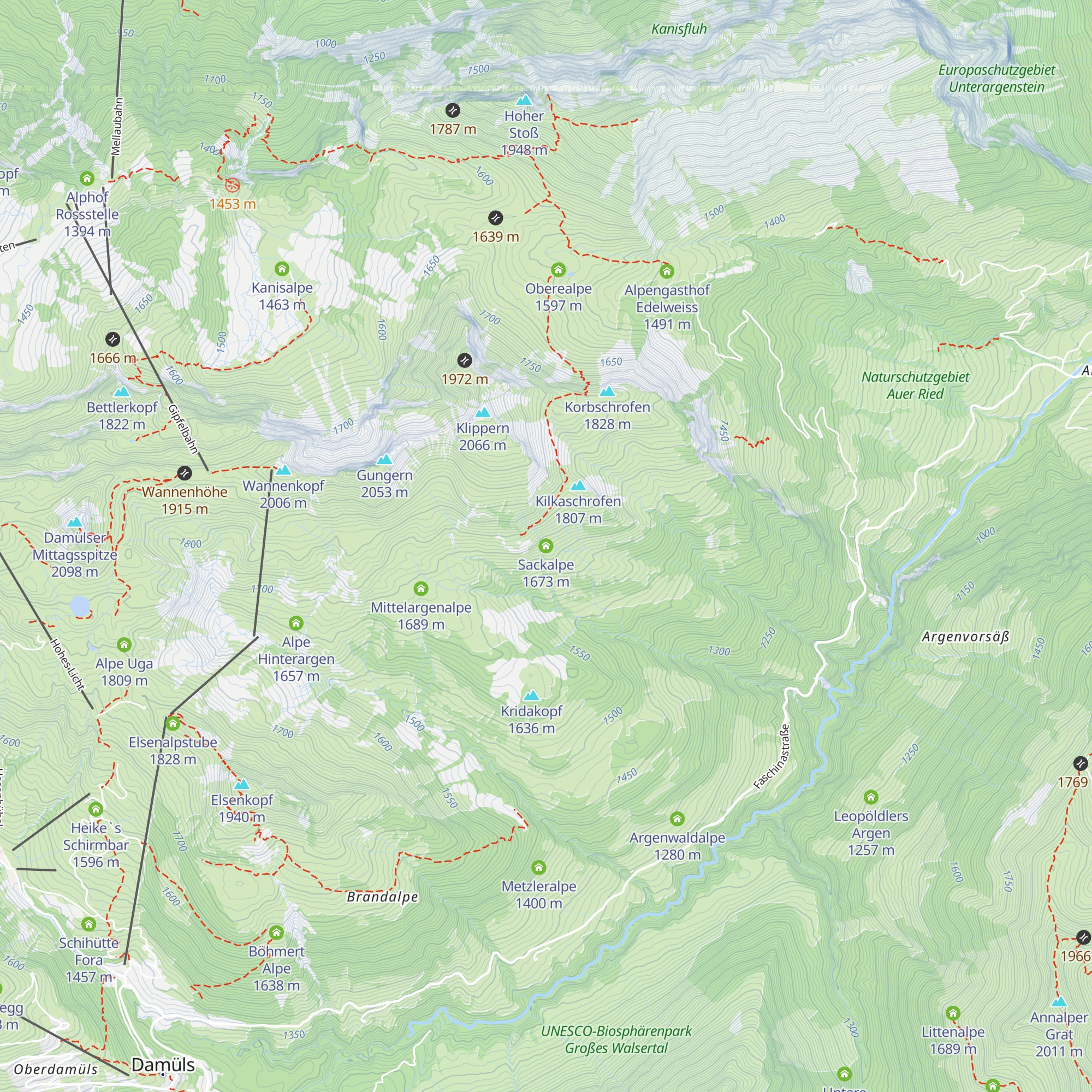 Sackalpe map