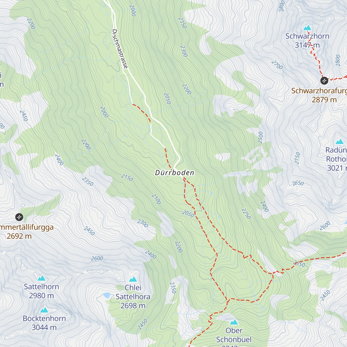 Berggasthaus Dürrboden map