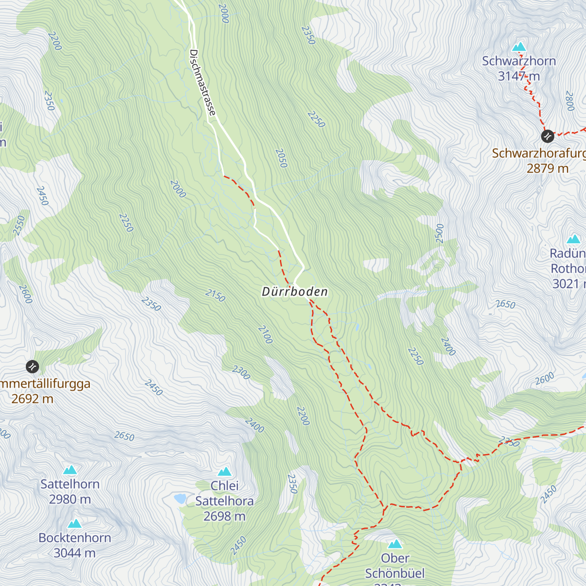 Berggasthaus Dürrboden map
