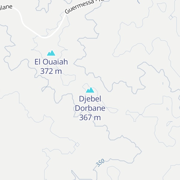 Map of Djebel Dorbane