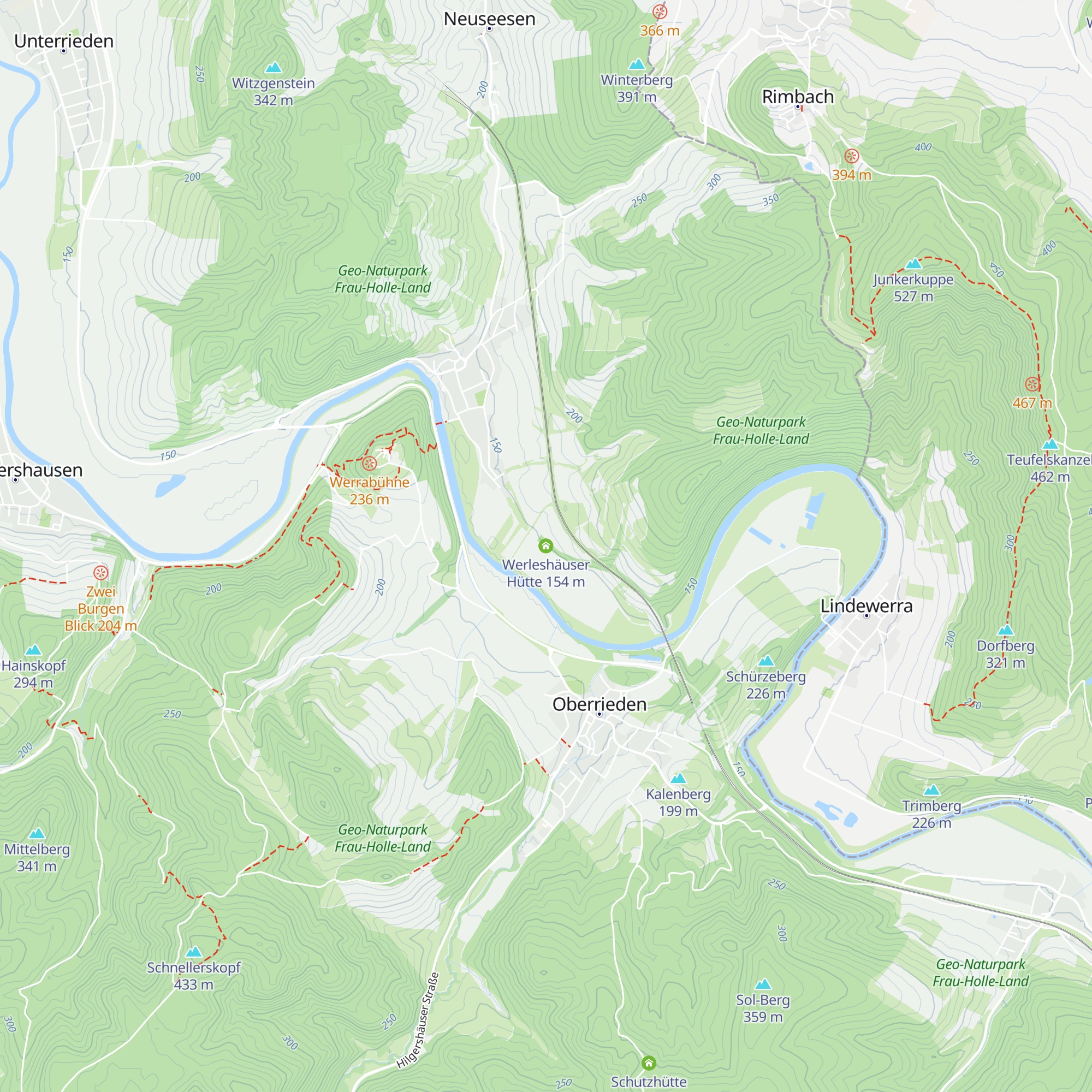 Werleshäuser Hütte map