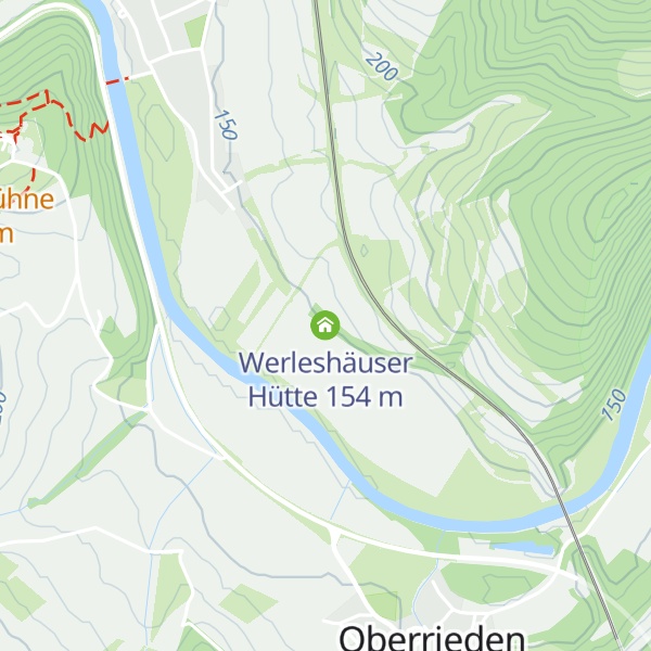 Map of Werleshäuser Hütte