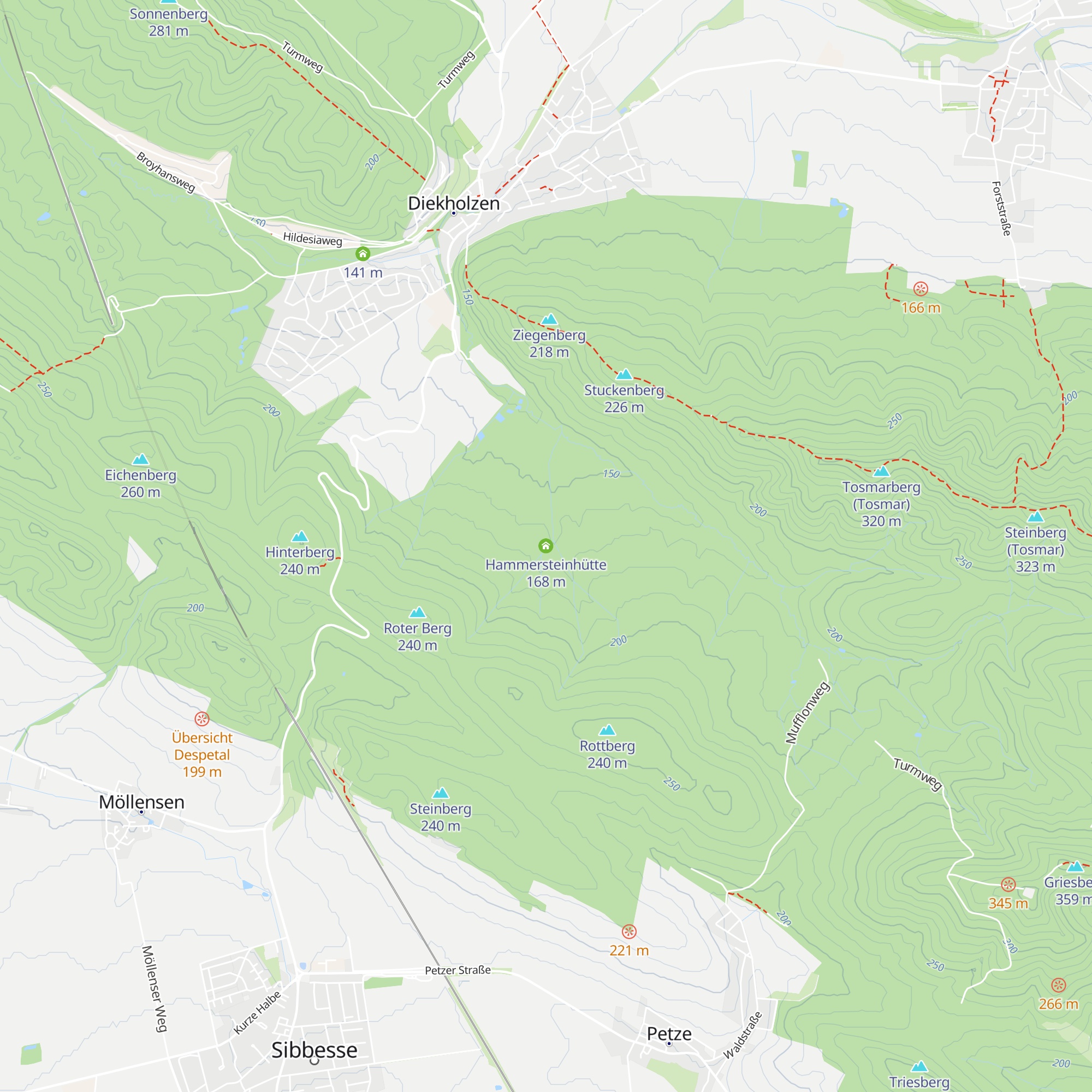 Hammersteinhütte map