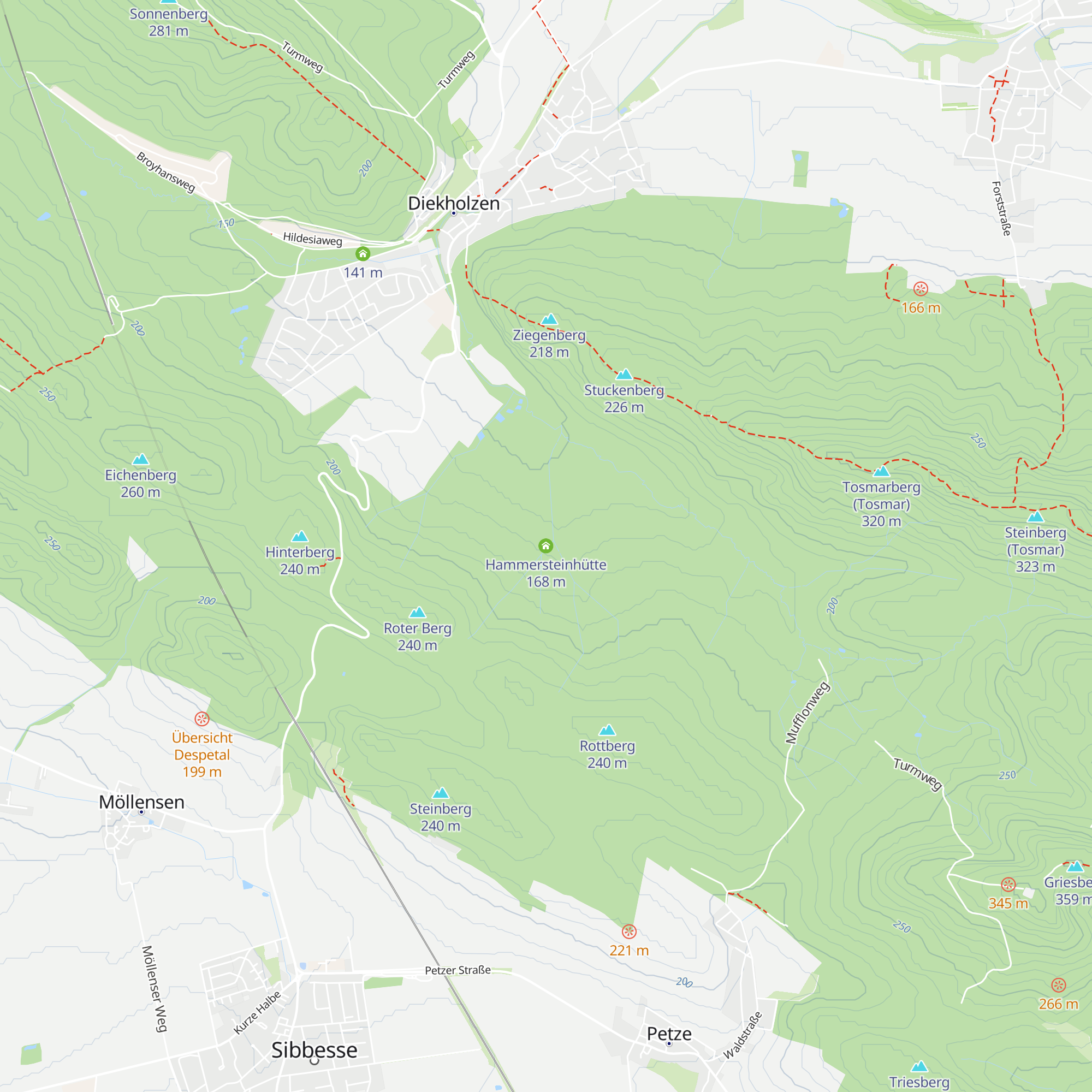 Hammersteinhütte map