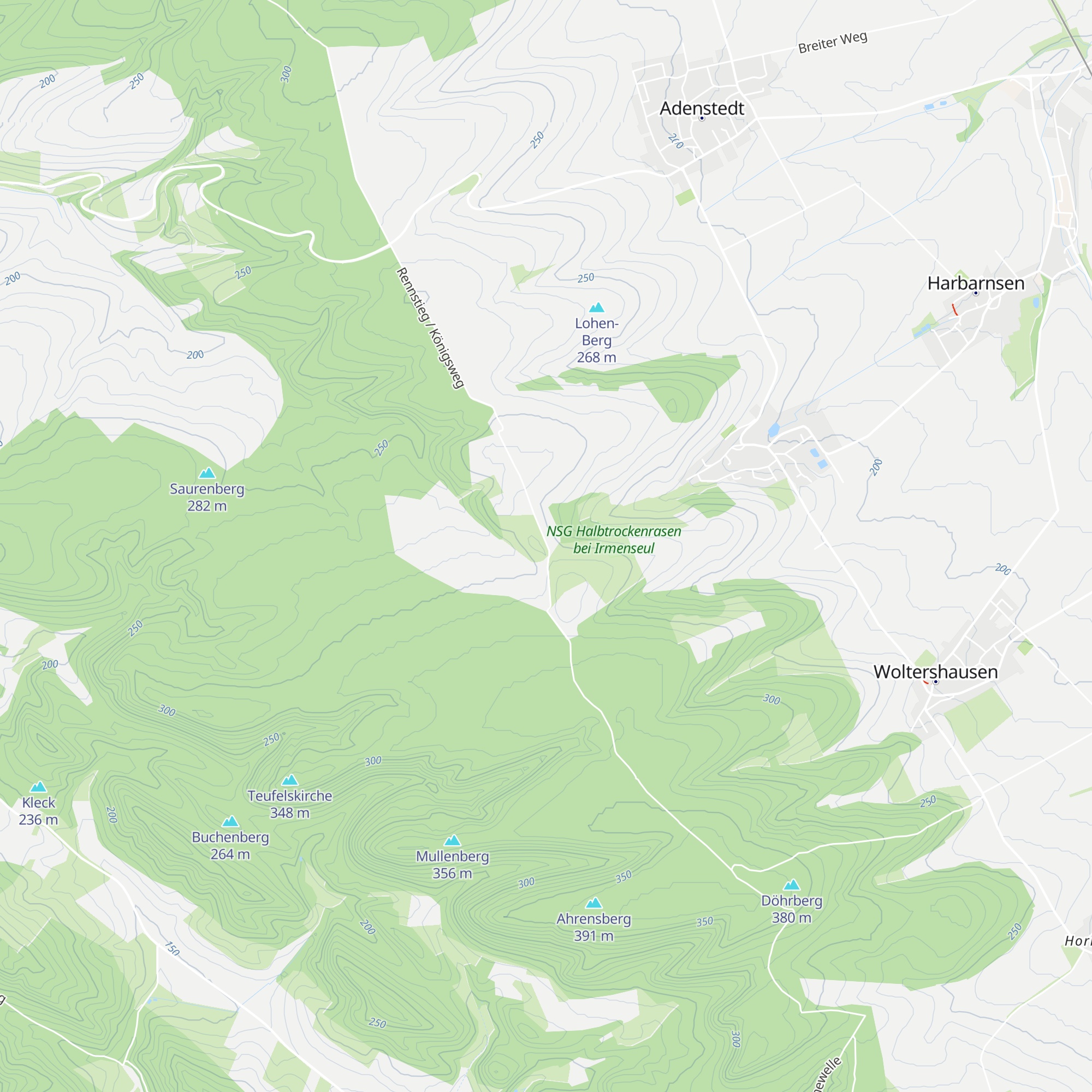Schutzhütte Irmenseul map