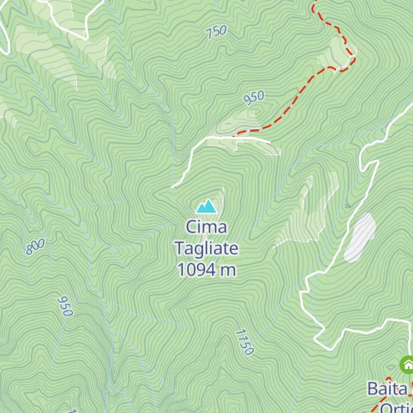 Map of Cima Tagliate