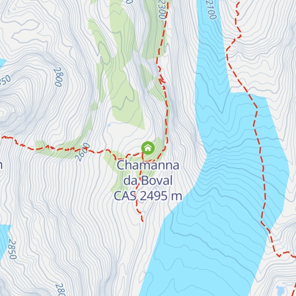 Map of Chamanna da Boval CAS