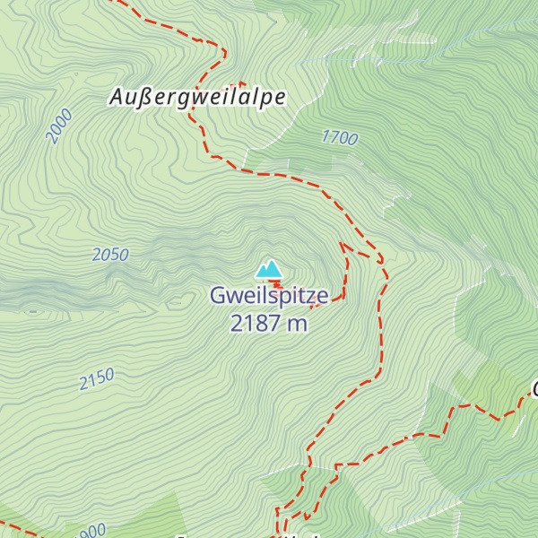 Map of Gweilspitze