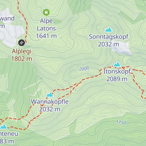 Map of Latonser Mittagspitz