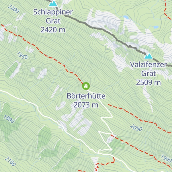 Map of Börterhütte