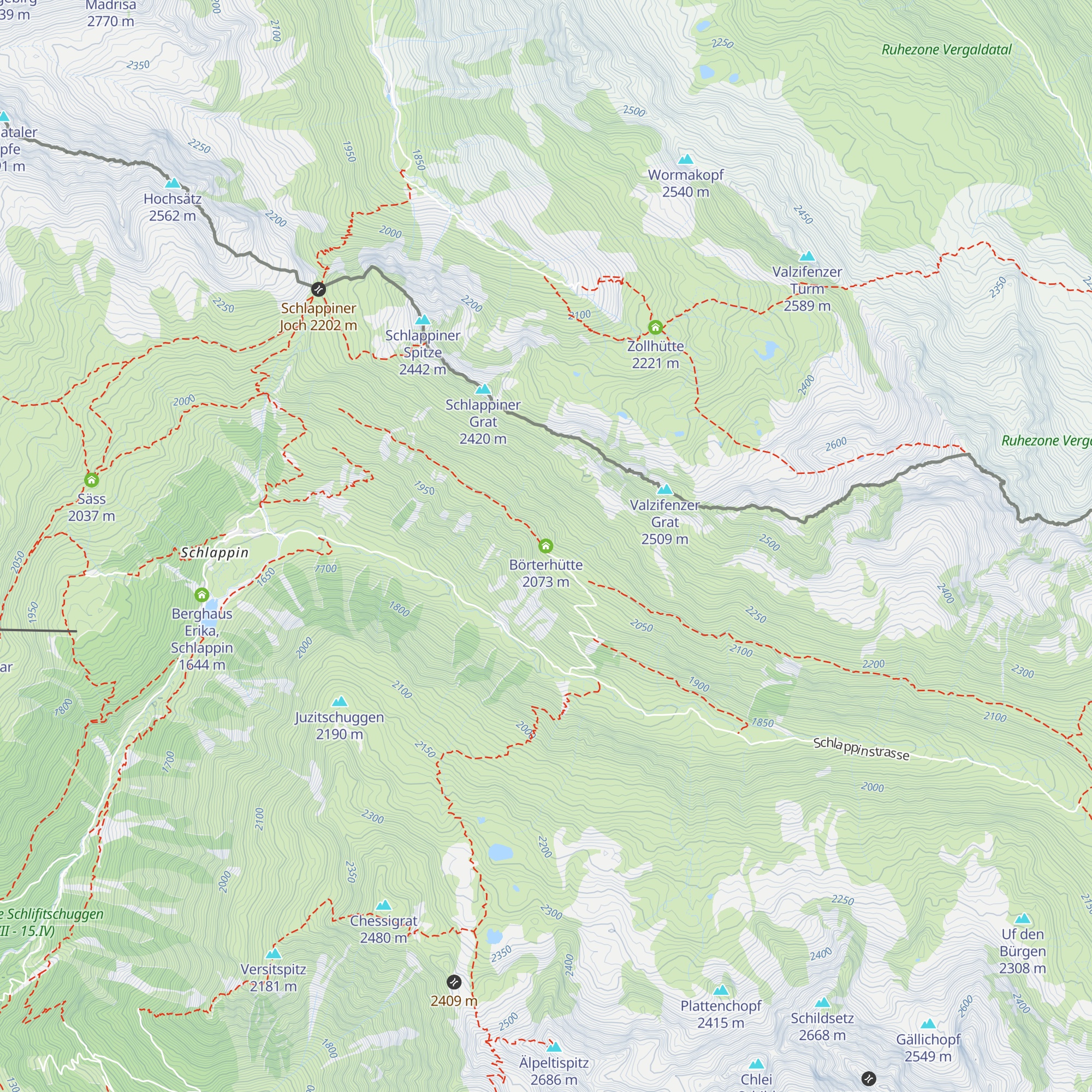 Börterhütte map