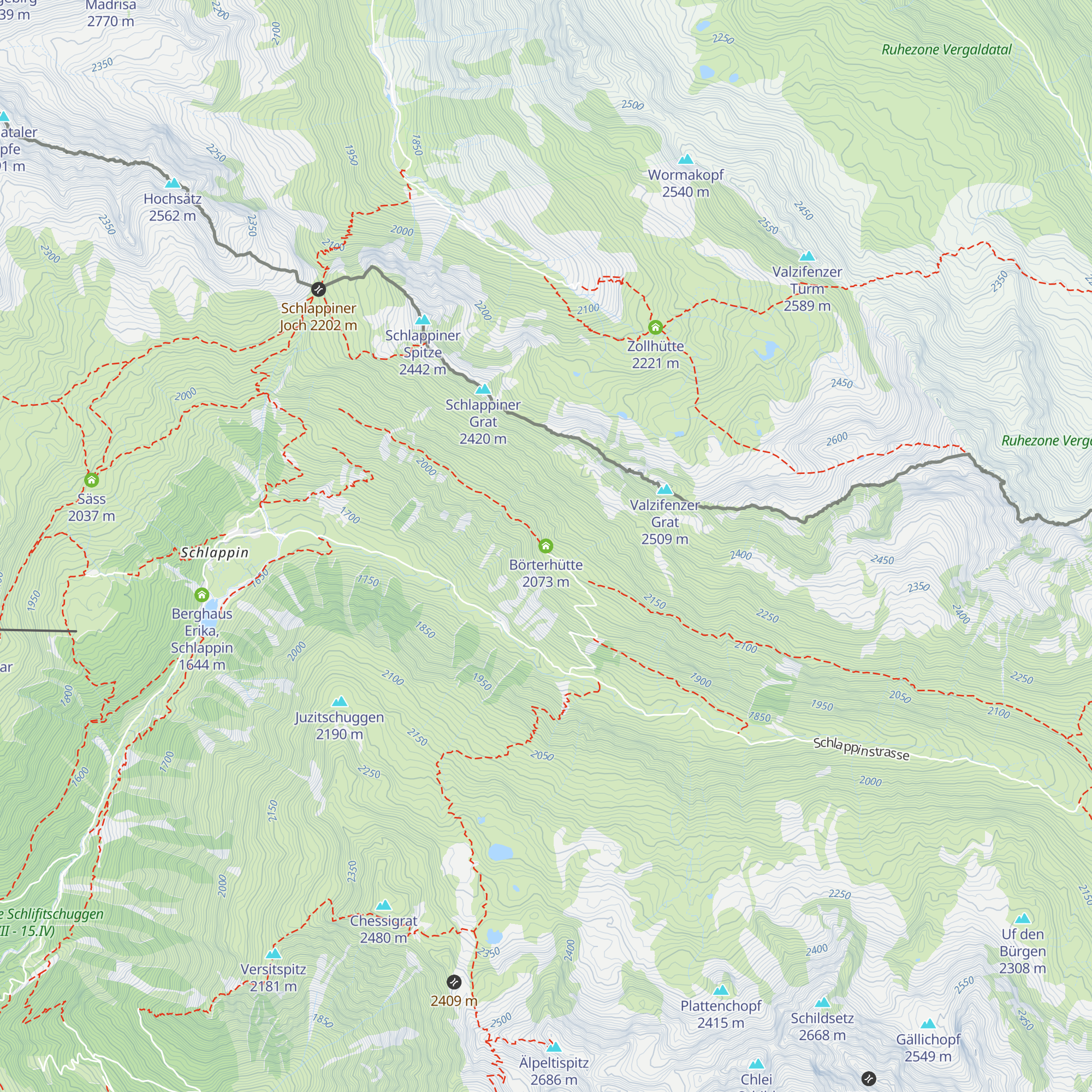 Börterhütte map