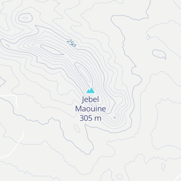 Map of Jebel Maouine