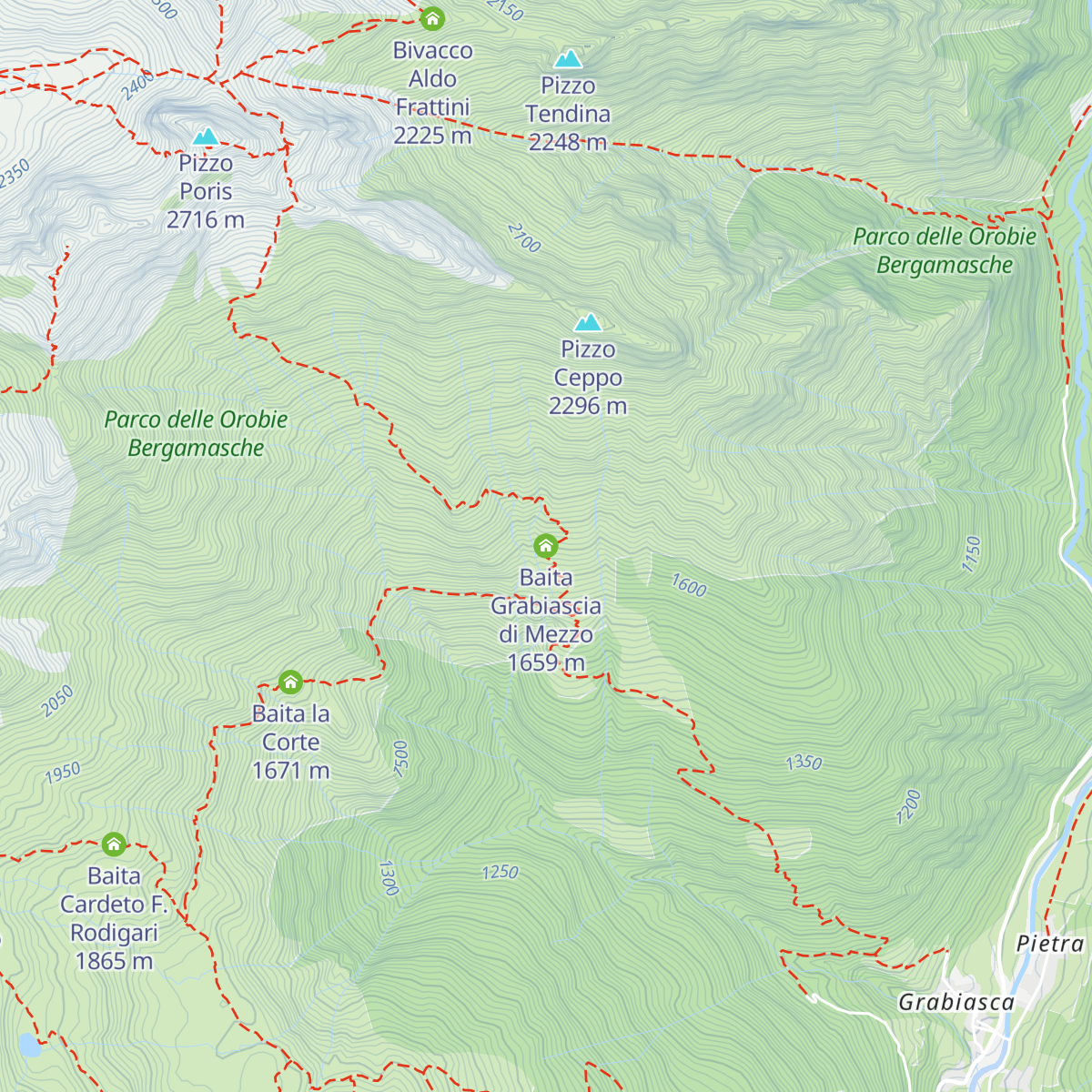 Baita Grabiascia di Mezzo map