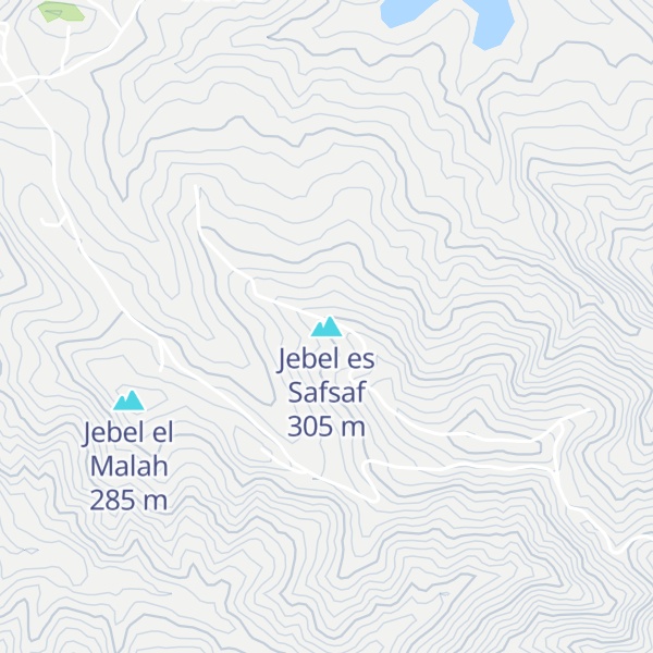 Map of Jebel es Safsaf