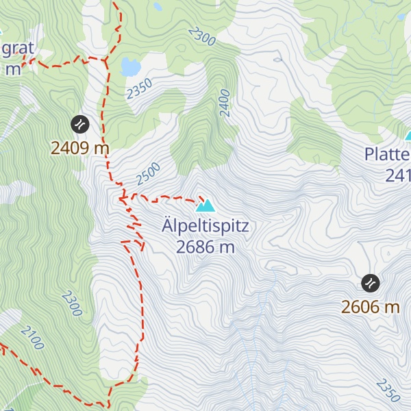 Map of Älpeltispitz