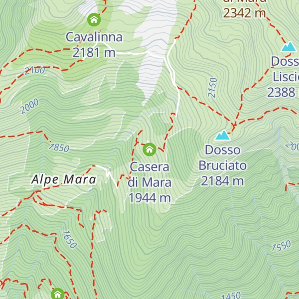 Map of Casera di Mara