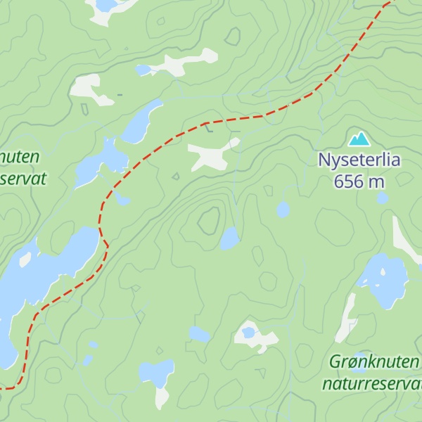 Map of Spillhaugkollen
