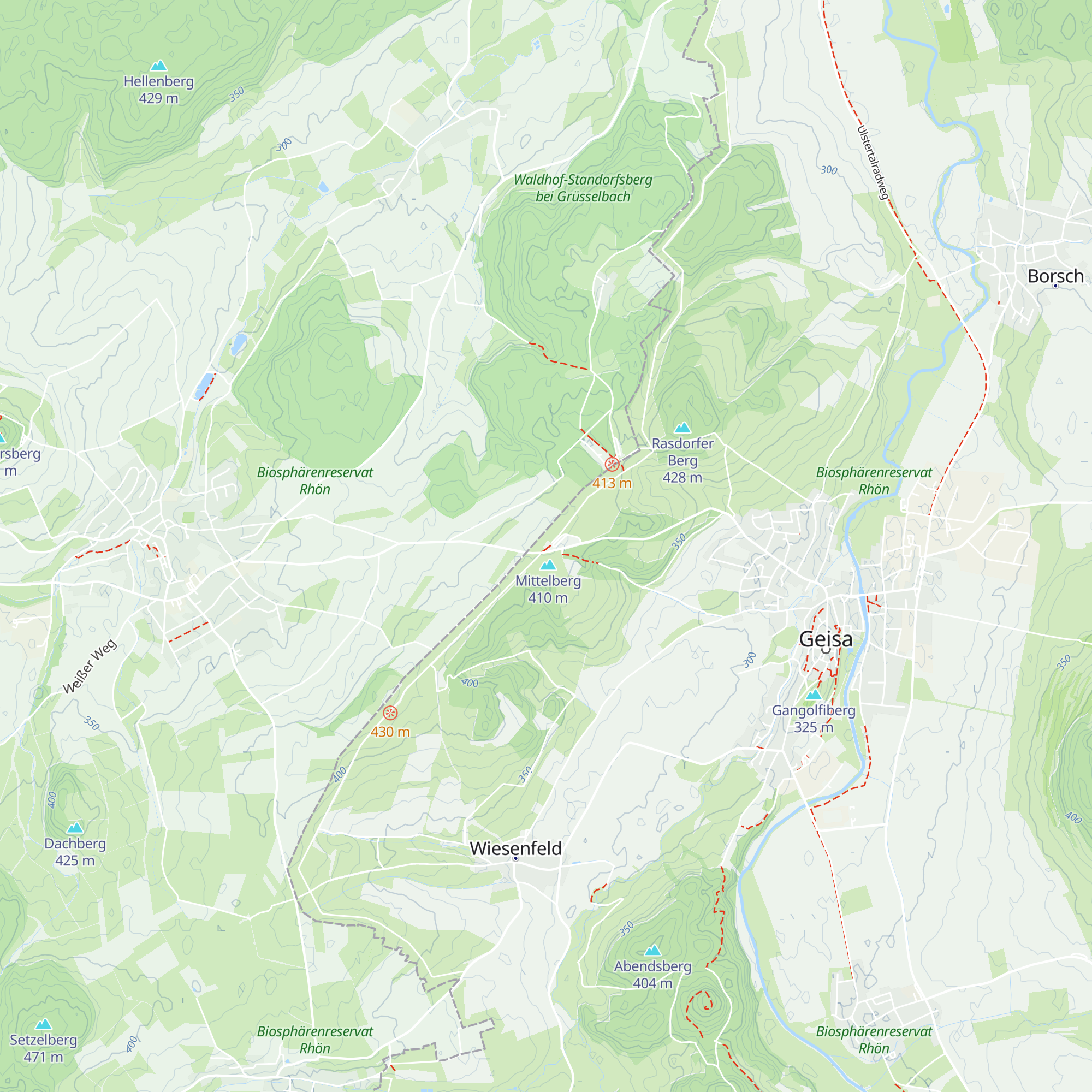 Ausstellung Biosphärereservat Rhön map