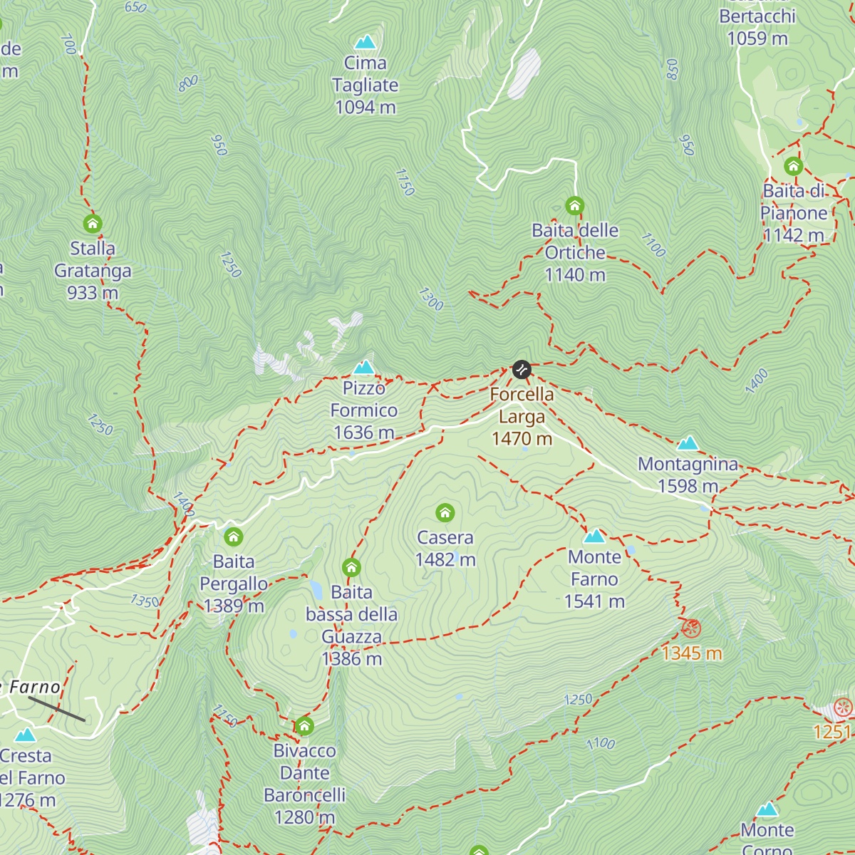 Baita Cornei map