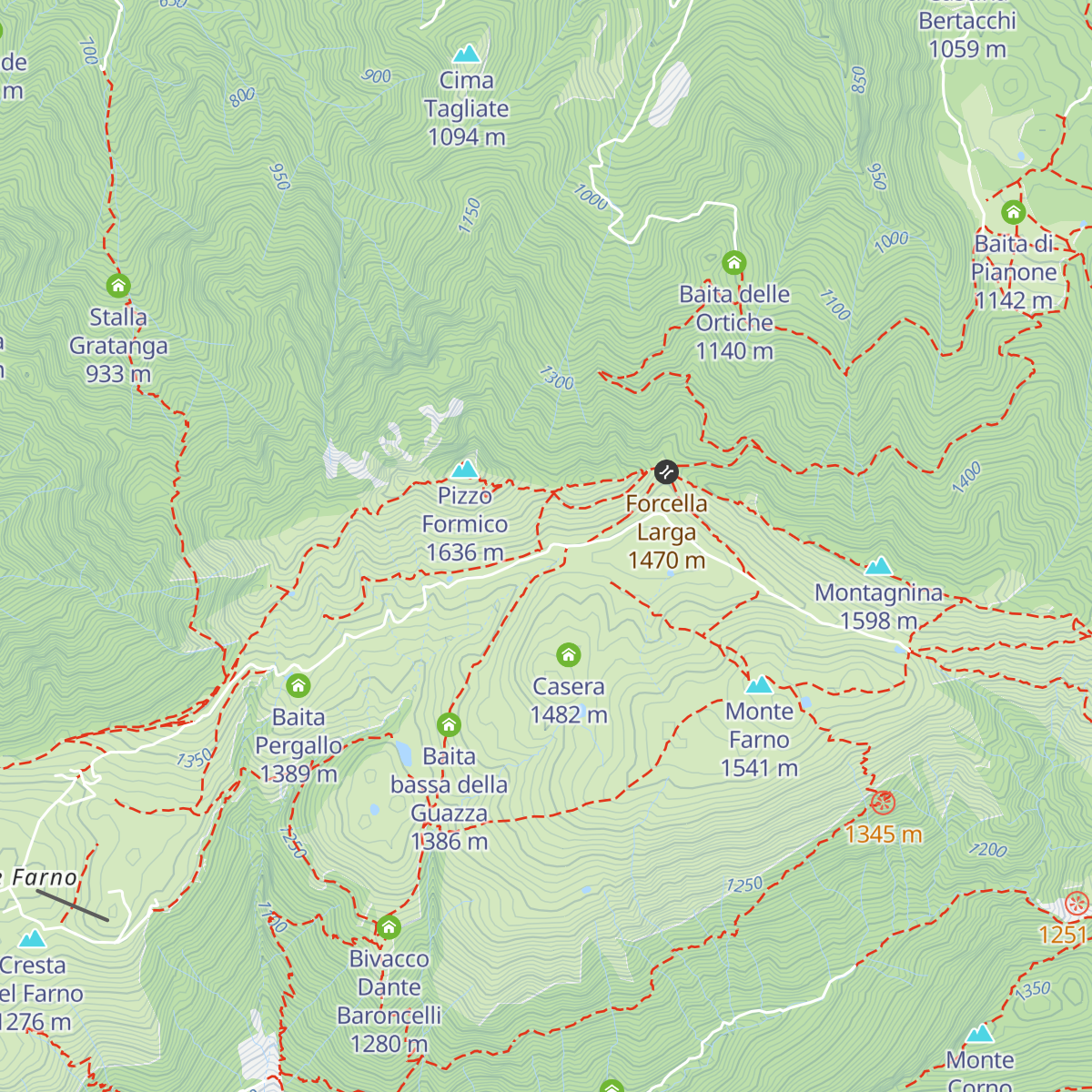 Baita Cornei map