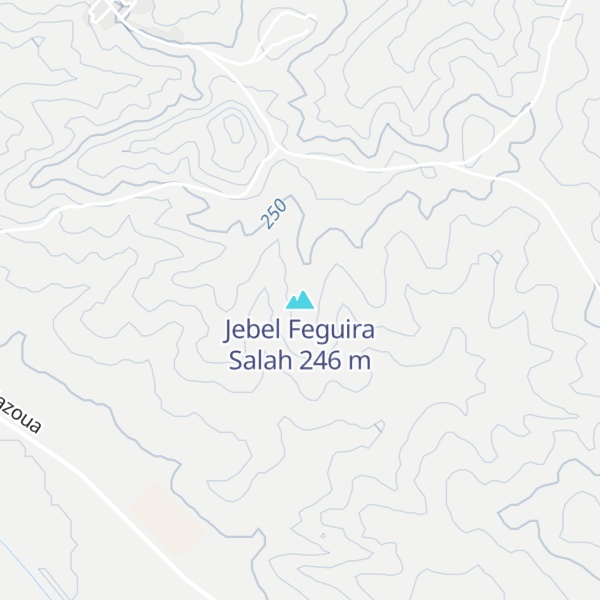 Map of Jebel Feguira Salah