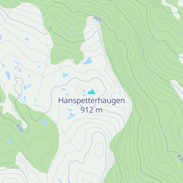 Map of Hanspetterhaugen