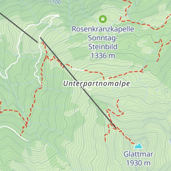 Map of Alpen-Chalet Partnom
