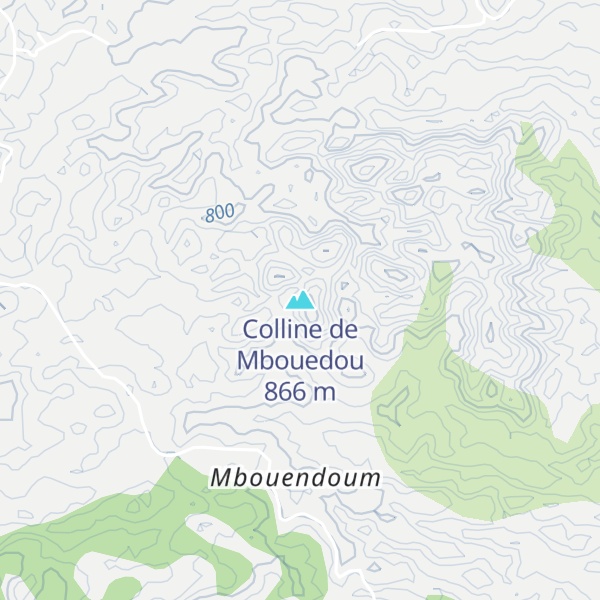 Map of Colline de Mbouedou