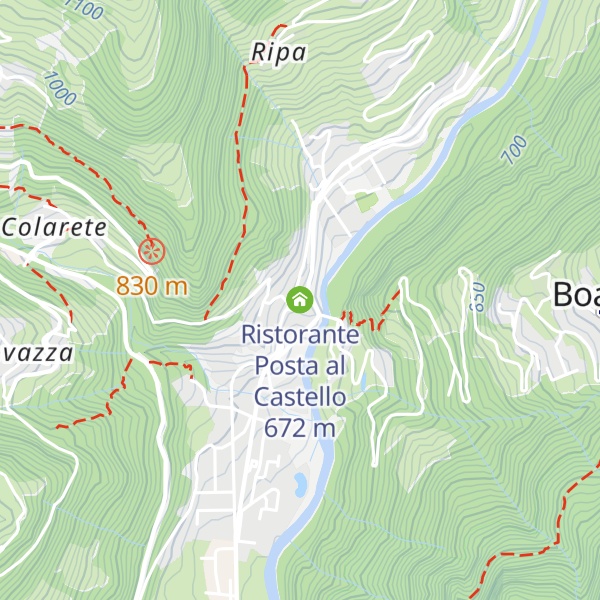 Map of Ristorante Posta al Castello
