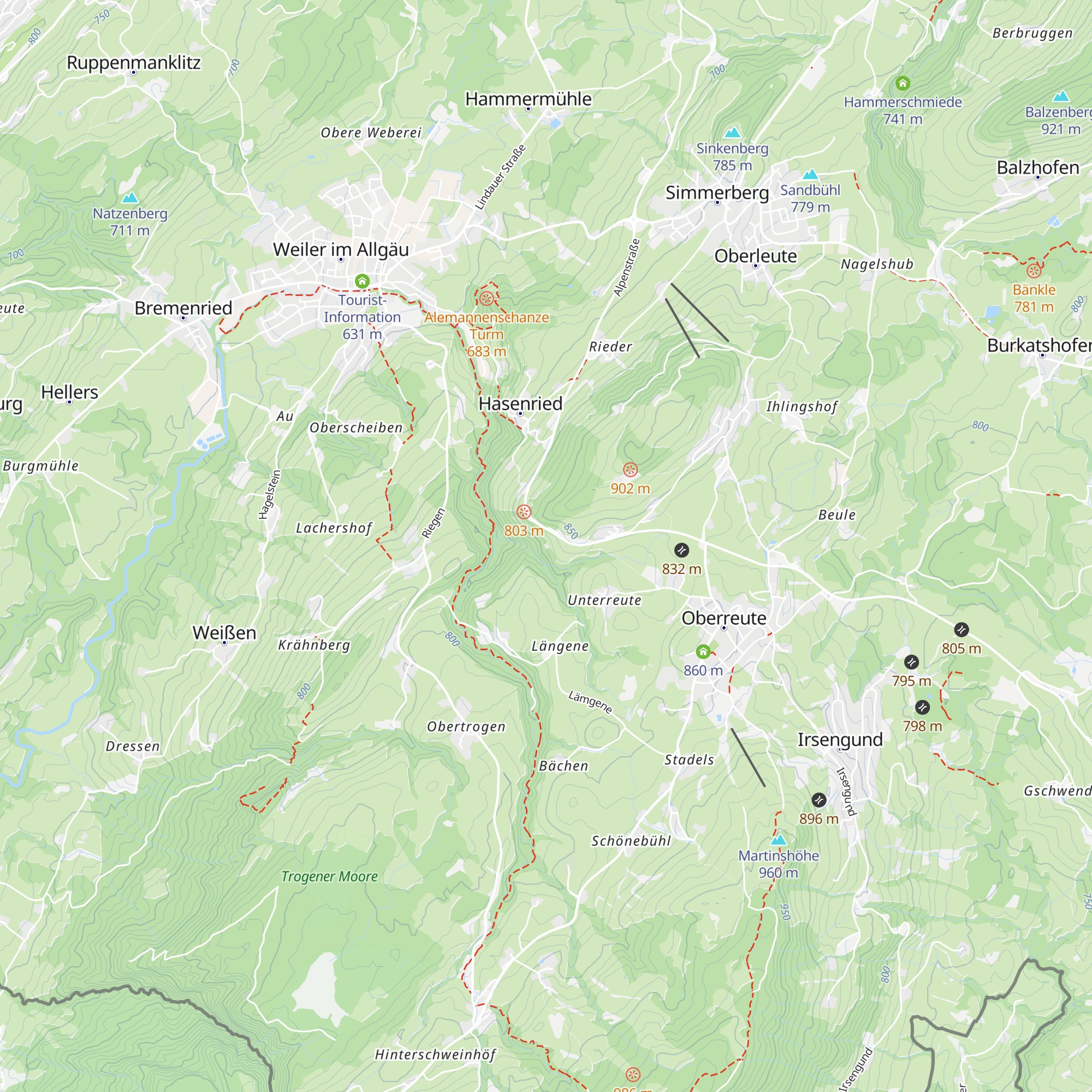 Dobleralpe map