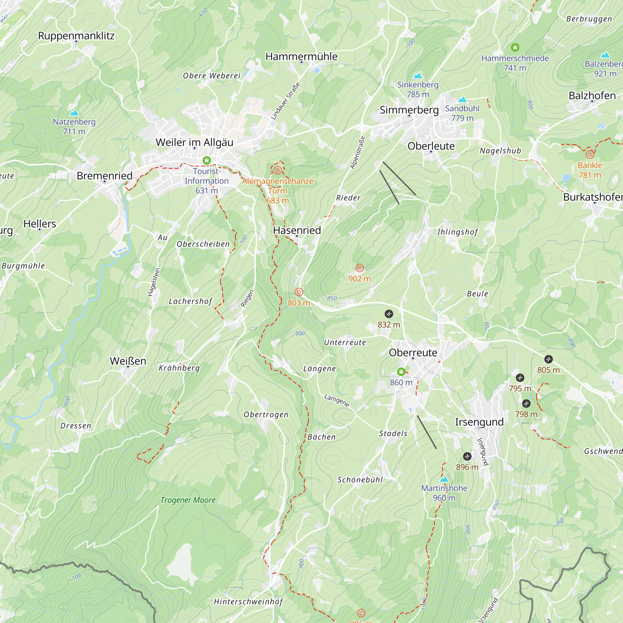 Dobleralpe map