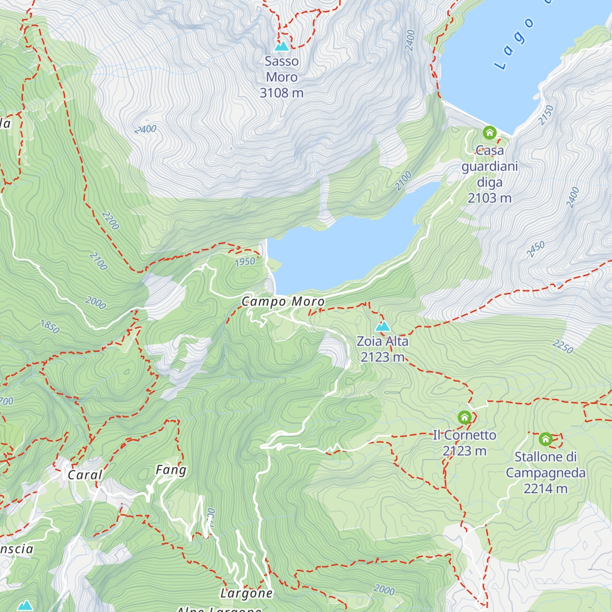 Rifugio Poschiavino map
