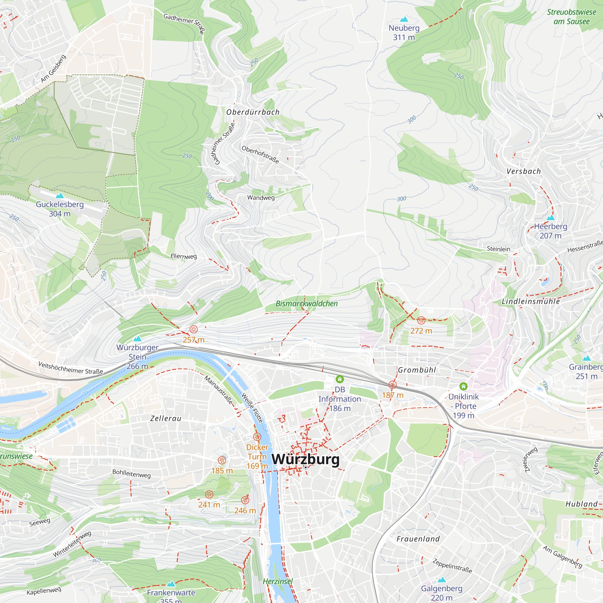 Wetterschutzhütte der Parkwächter map