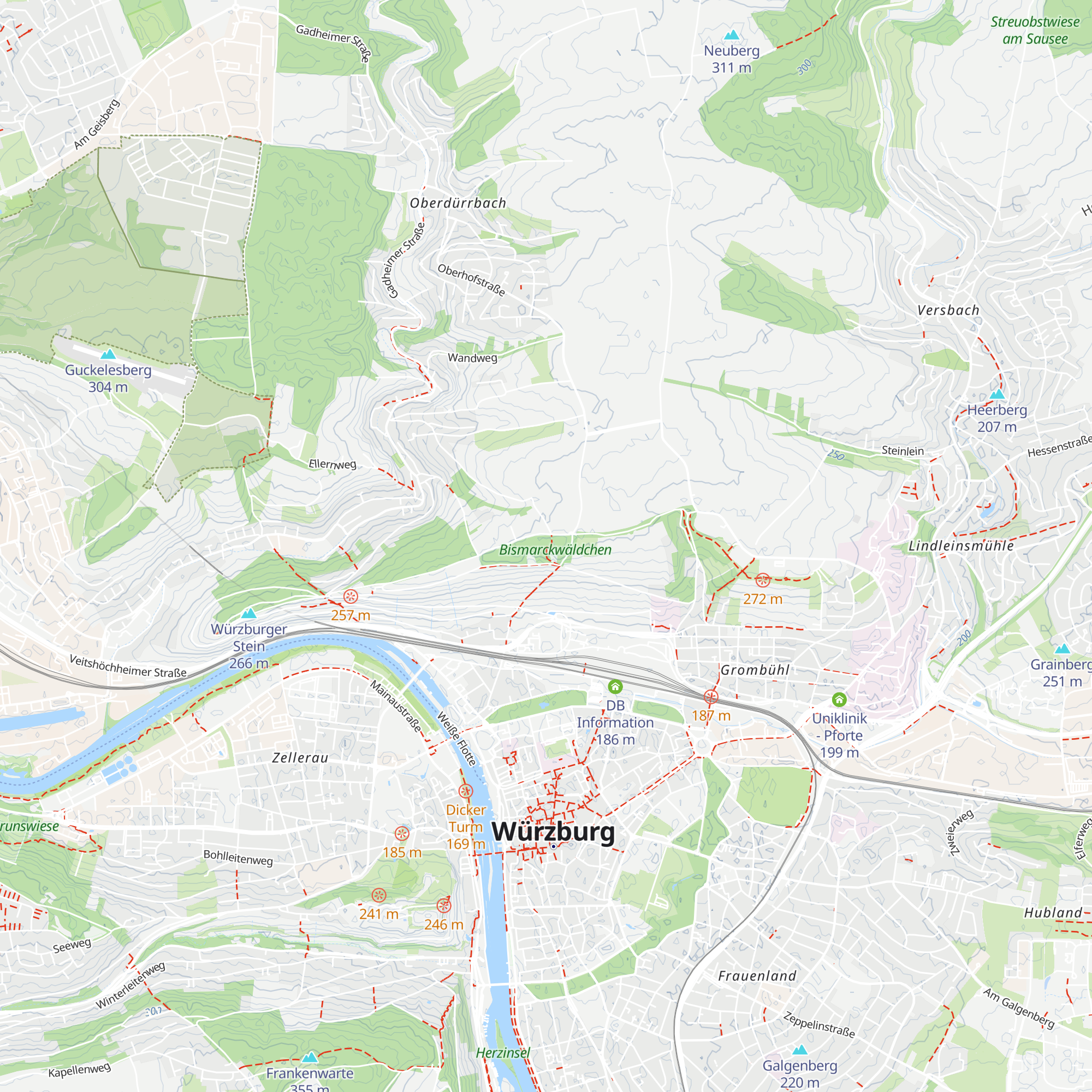Wetterschutzhütte der Parkwächter map