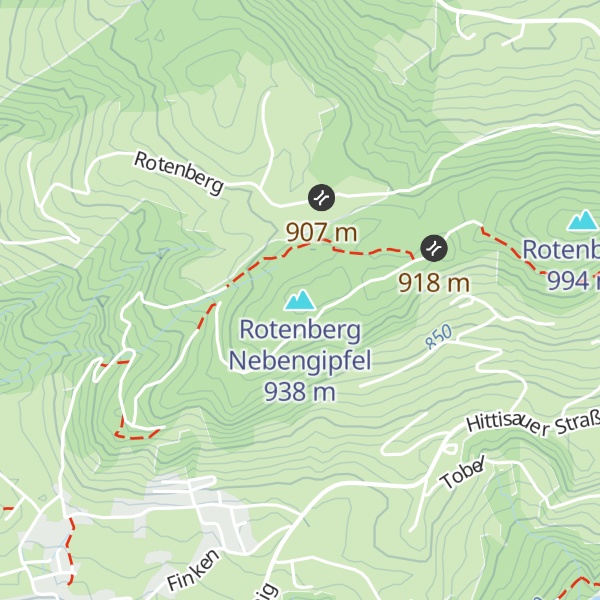 Map of Rotenberg Nebengipfel