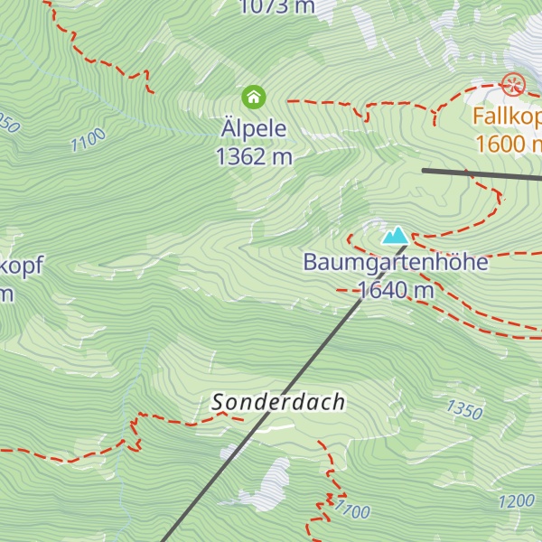 Map of Baumgartenalpe