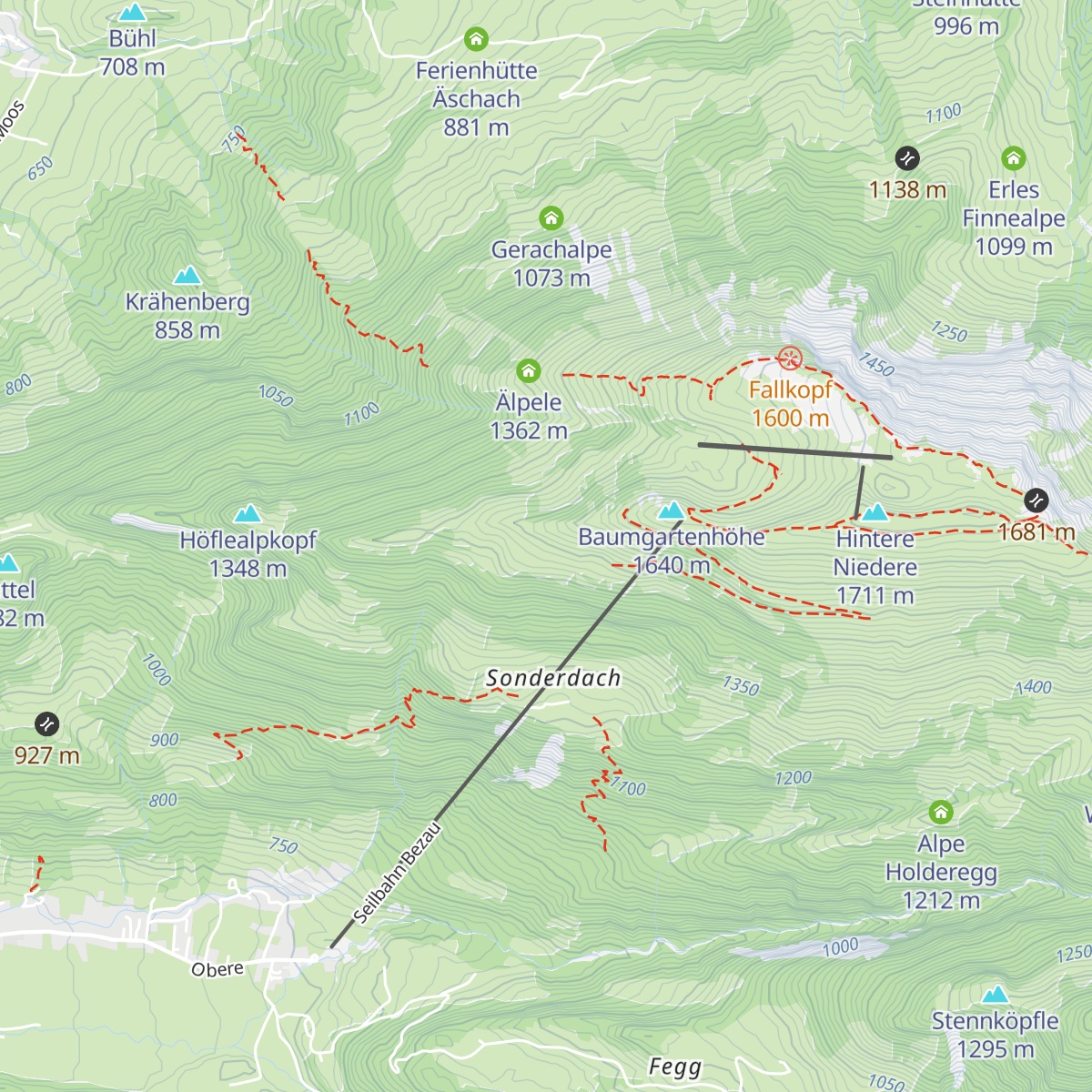 Baumgartenalpe map