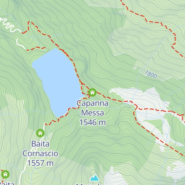 Map of Capanna Messa