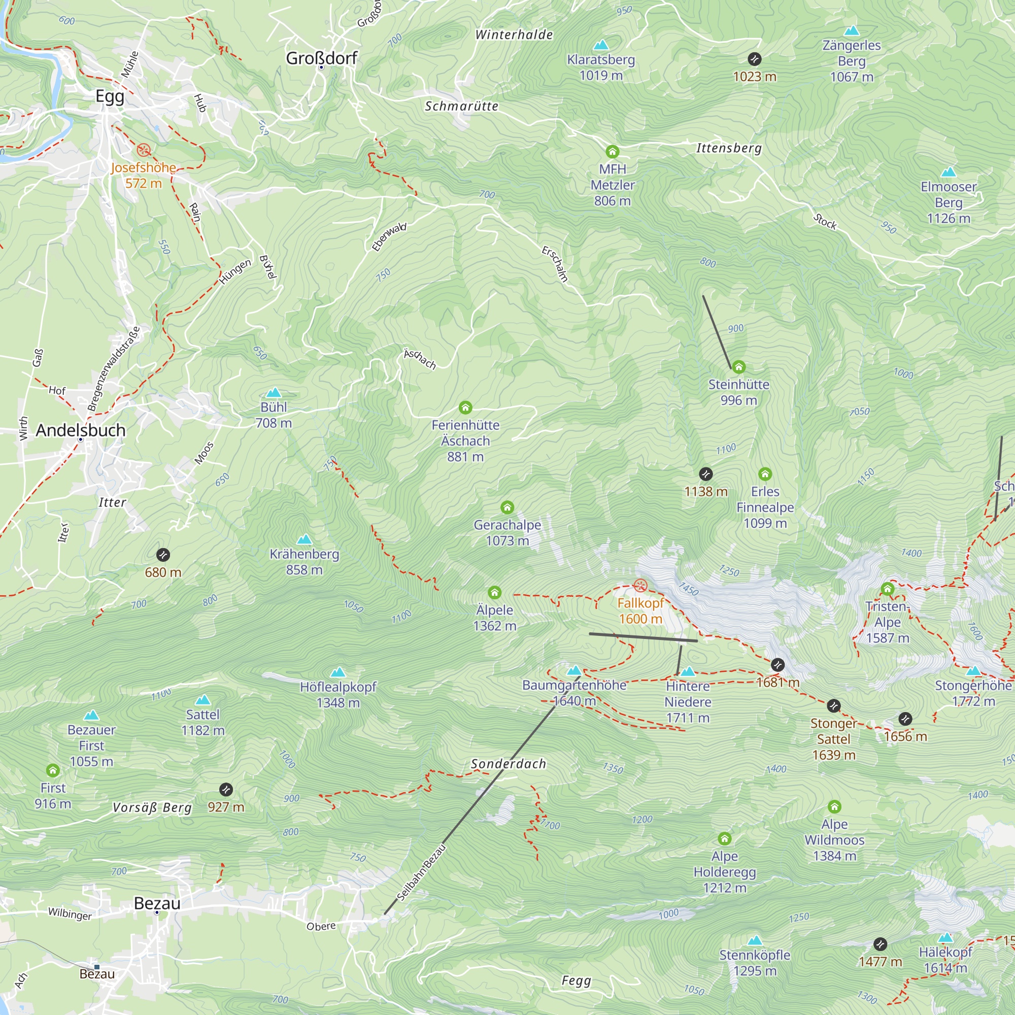 Gerachalpe map