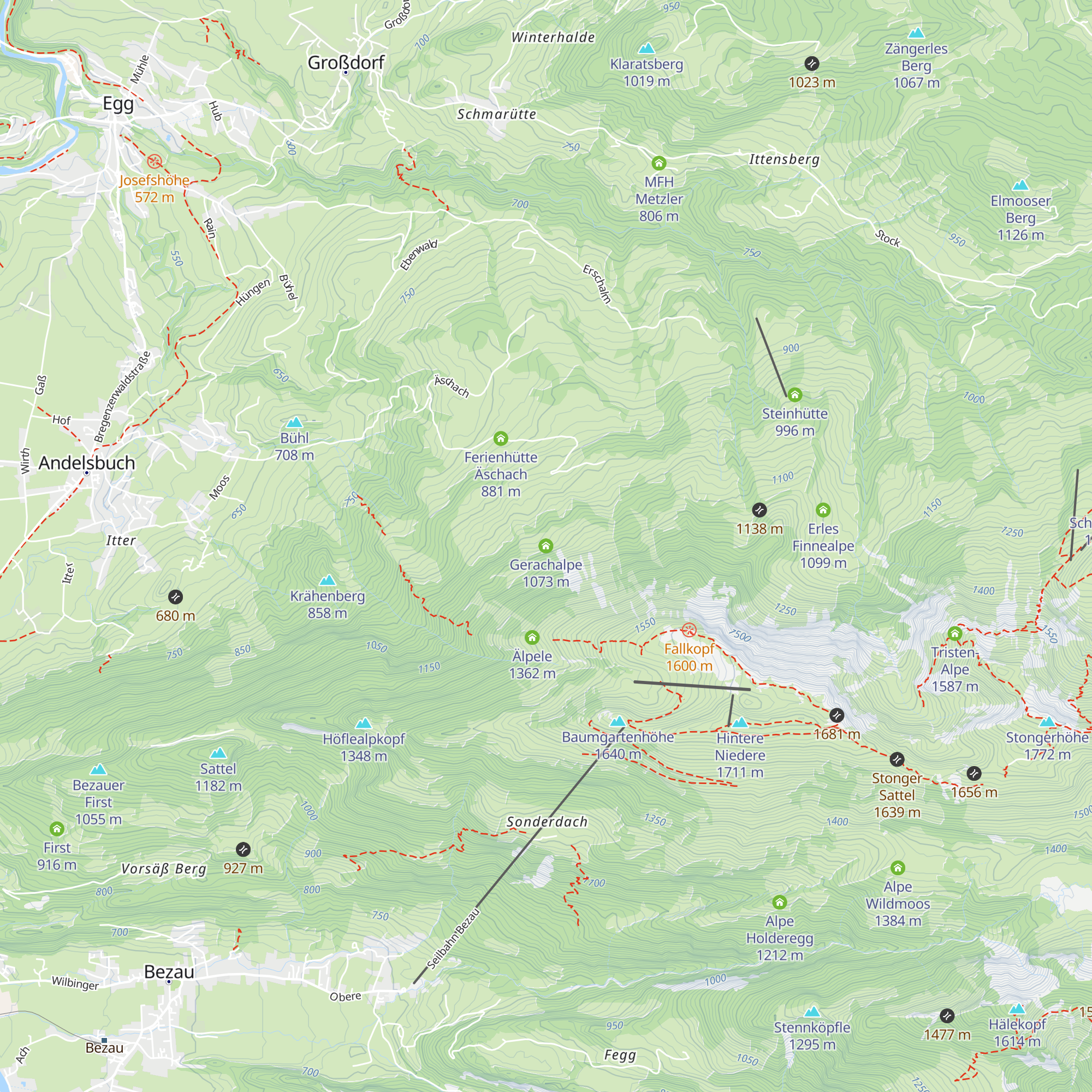 Gerachalpe map