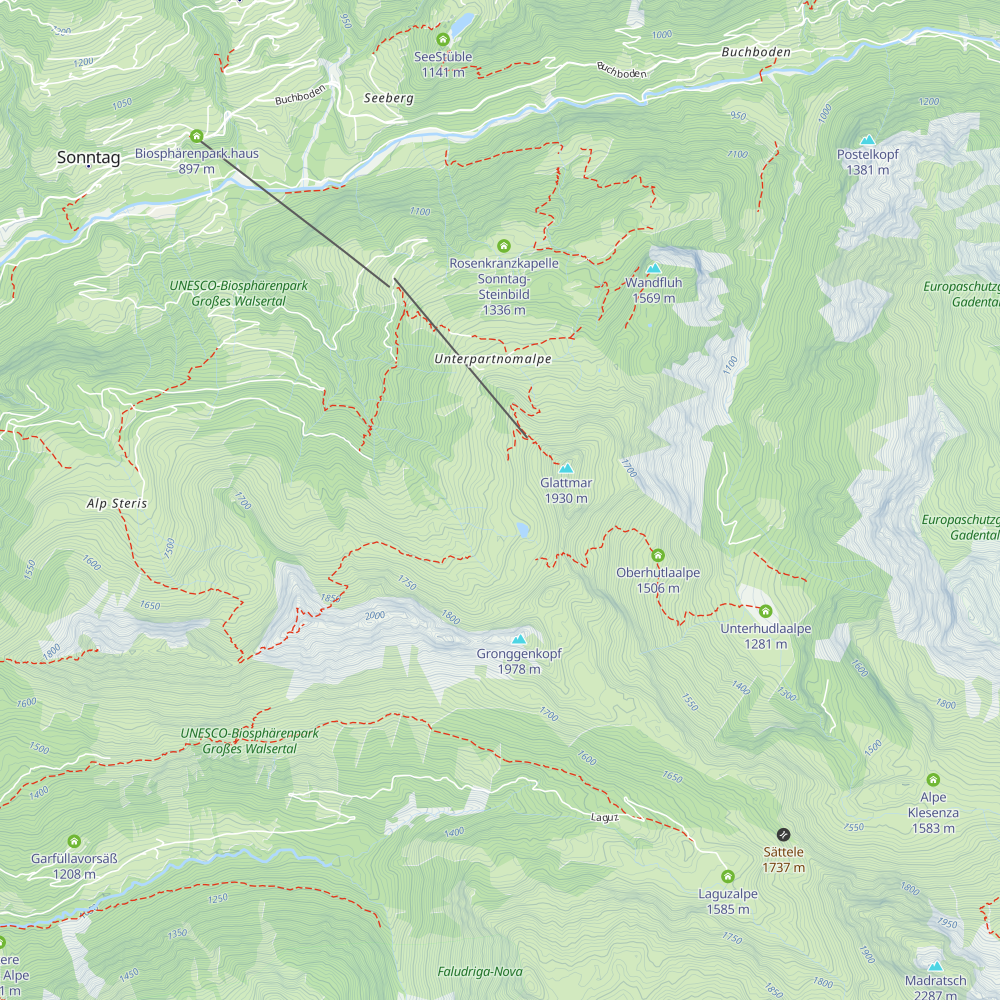 Breithornhütte map