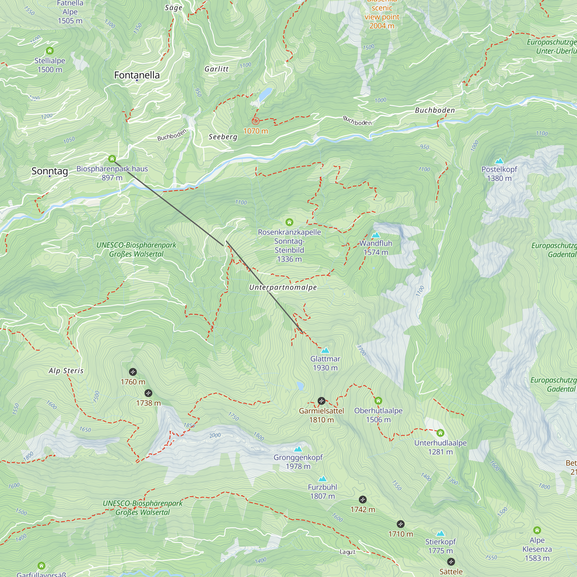 Hütte Martina map