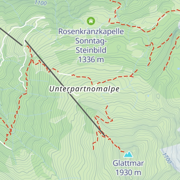 Map of Hütte Martina