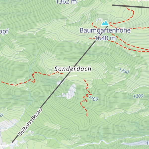 Map of Ferienhaus Sonnalpe